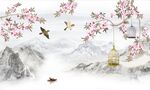 新中式电视背景墙