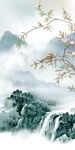 高端大气山水 新中式玄关画 