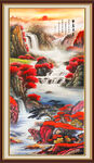 竖幅山水画