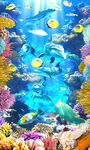 海豚珊瑚3D地板