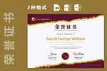 创意证书横版奖状