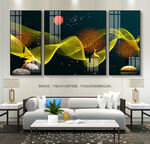 现代简约客厅装饰画晶瓷画玄关画