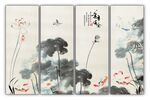 水墨荷花