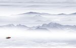 中国风客厅山水背景 TIF分层