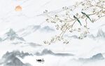 新中式电视背景墙