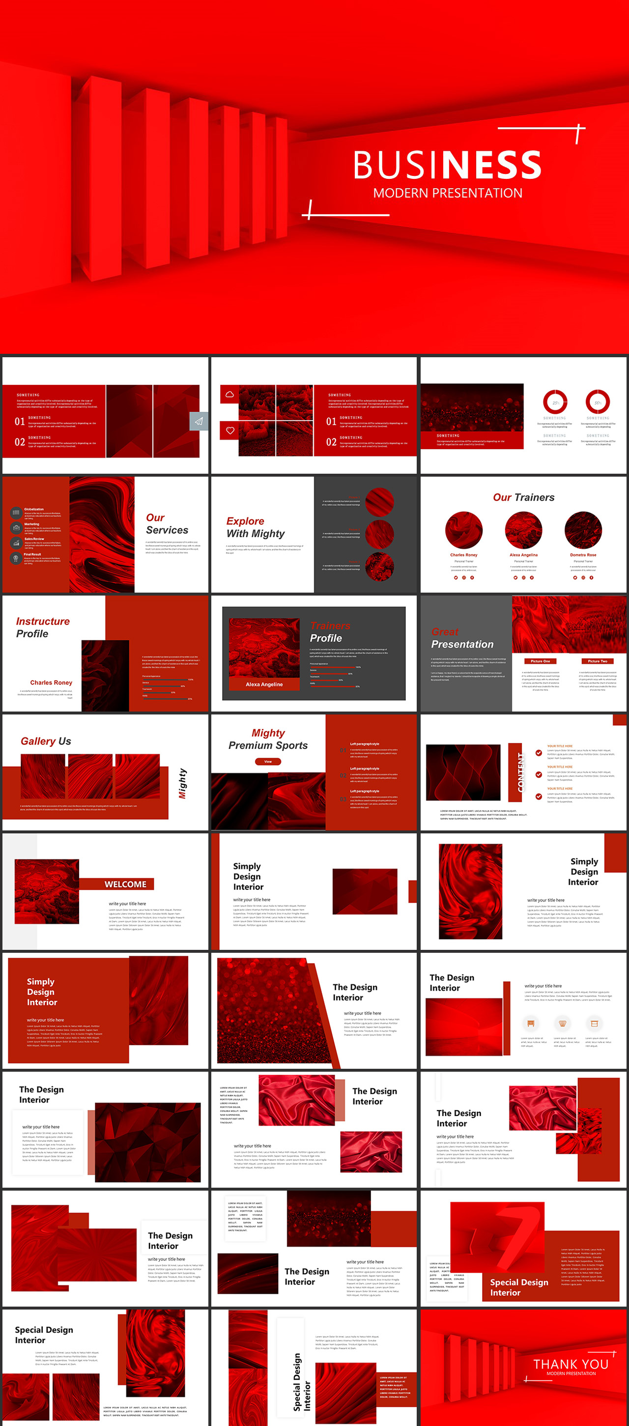 红色工作总结PPT