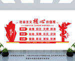党建文化墙  核心价值观