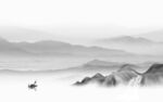 背景墙灰色山水画 TIF分层图