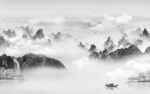 高雅灰色客厅山水 TIF分层