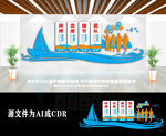 大气企业精神文化墙标语