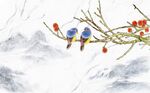 新中式山水背景墙