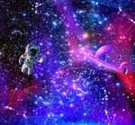 紫色星空