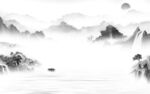 大气灰色新山水 tif分层图