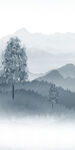 别墅新玄关山水 文件分层图 