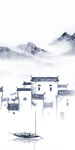徽派 玄关无框画 tif分层图