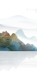 背景墙玄关画山水 TIF分层图