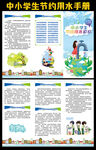 中小学生节约用水三折页