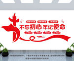 不忘初心文化墙