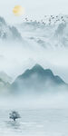 人气 意境玄关山水 TIF分层