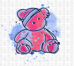班服图案潮牌卡通动漫涂鸦小熊