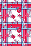 格子花朵