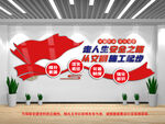 安全生产月建筑企业文化墙