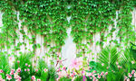绿植背景墙