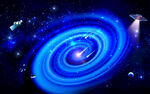 宇宙黑洞旋涡