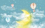 星星月亮热气球