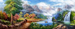 山水风景画油画
