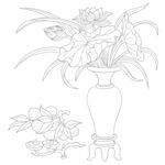 荷花花瓶