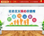 社会主义核心价值观文化墙