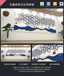 五十六个民族文化墙