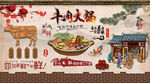 牛肉火锅背景墙
