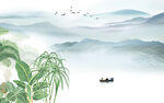 大气新山水背景 tif分层画