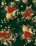 线描花卉