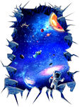 3D地贴地画宇宙星空