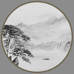 新中式山水画