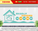 心灵驿站咨询文化墙