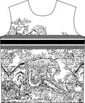 大牌  前幅  数码印花