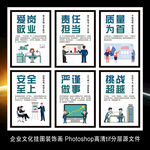 企业文化海报励志标语挂图