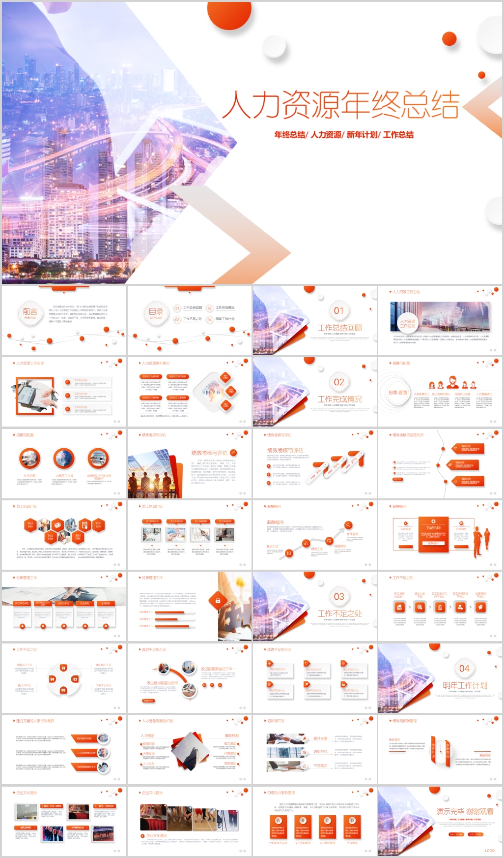 HR人力资源部人事行政工作总结
