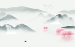 中国风高端山水画 TIF分层图