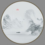 新中式山水画