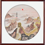 山水画万里长城