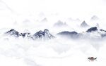 大气 山水背景墙画 TIF分层