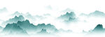 抽象水墨山水画