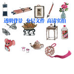 文房墨宝 水墨画 手绘 插画 