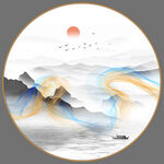 新中式山水画