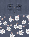 牛仔 扎染  底纹   花朵